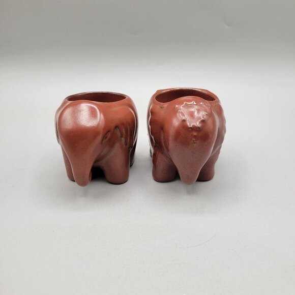 Partylite Thai Inspiration Elephant Ceramic Tea Light Holders Pair - Picture 3 of 7